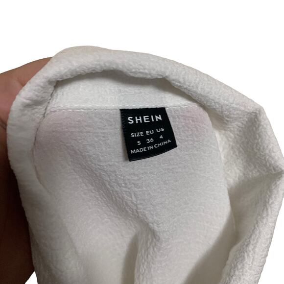 Shein Oversized Chemise Button Down Top Womens Size 4 - Picture 6 of 8